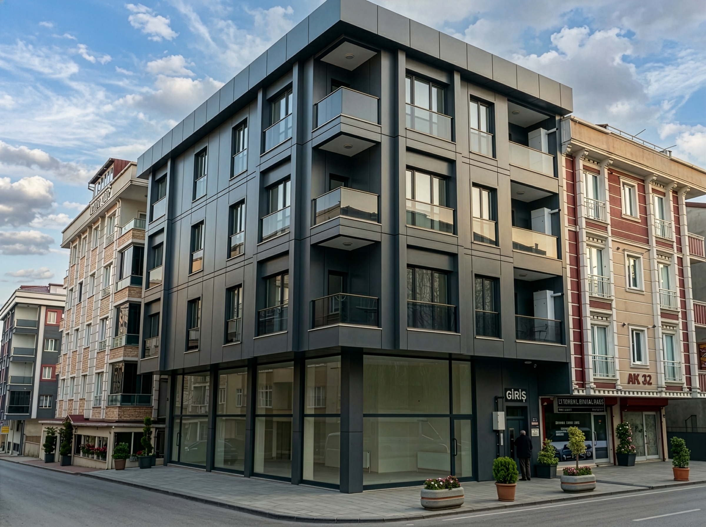 Firefly_araçları kaldır cevreyi güzelleştir ve gökyüzüne bulut ekle elektrik direkleri ve kab 489807