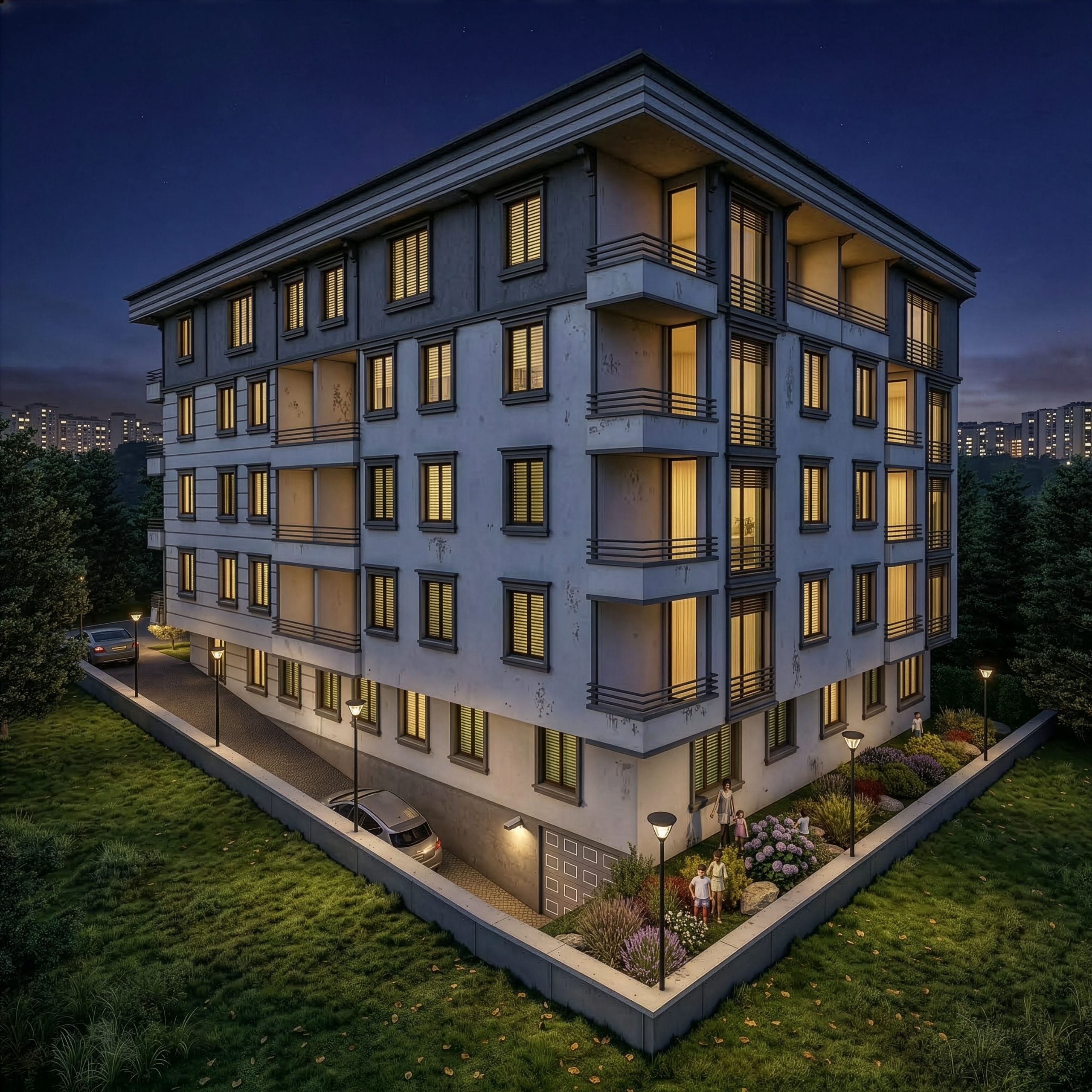 Firefly_daire içine aydınlatma ışık ekle gece görseli hazırla 823845